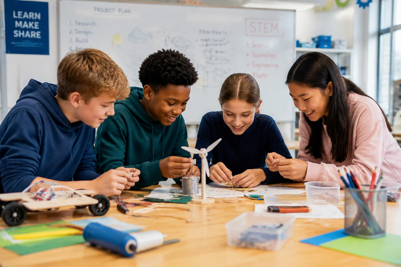 STEM Activities for Middle School hands-on classroom lab